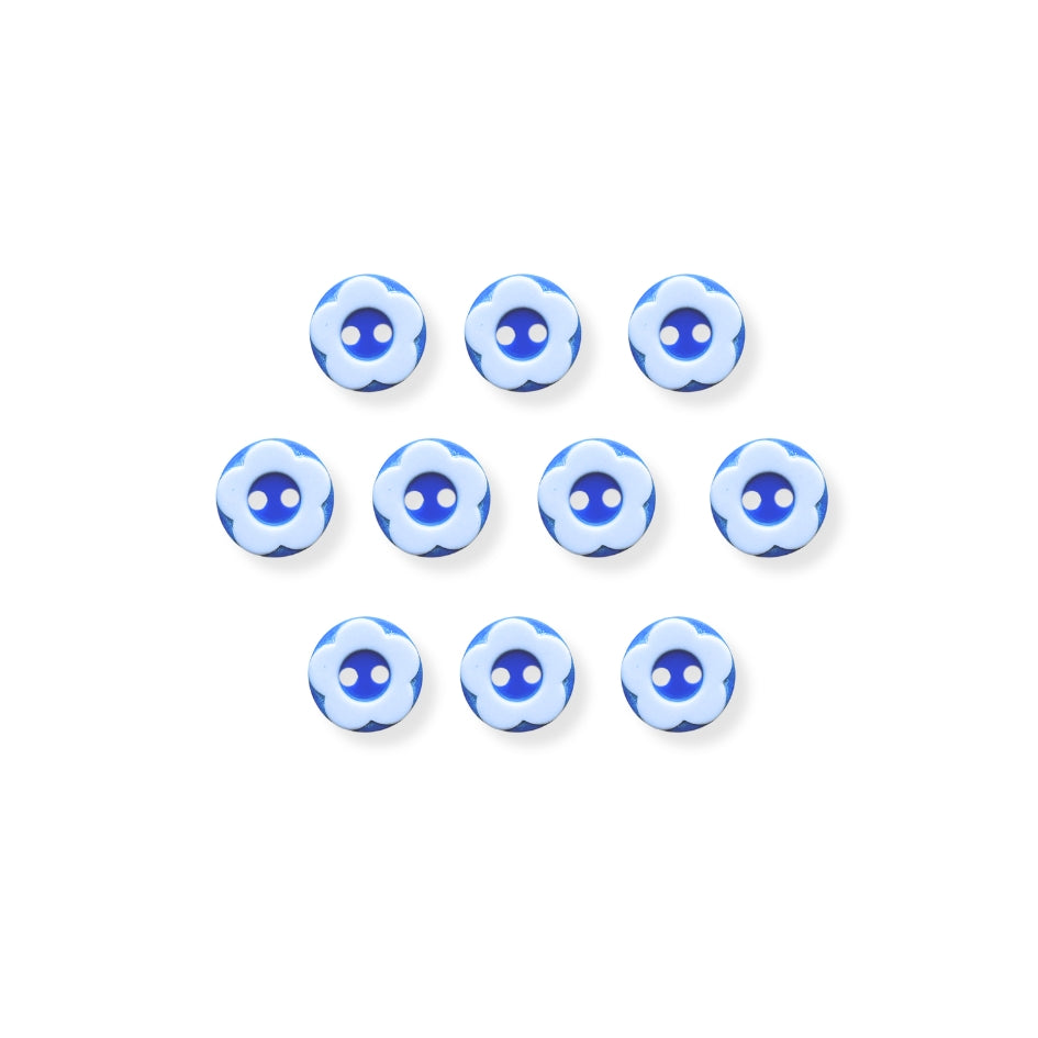 Botón Plastico Flor (5 u) (dif.colores)