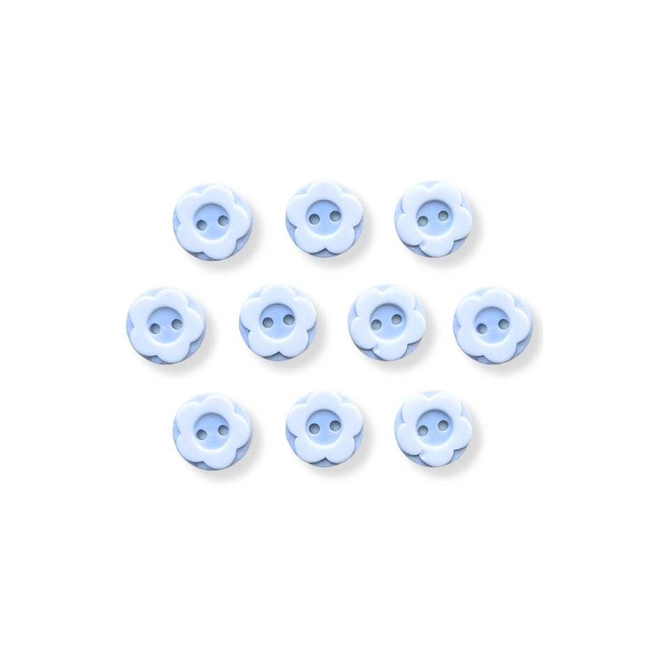 Botón Plastico Flor (5 u) (dif.colores)