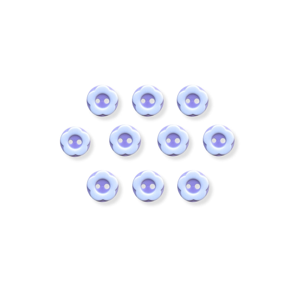 Botón Plastico Flor (5 u) (dif.colores)