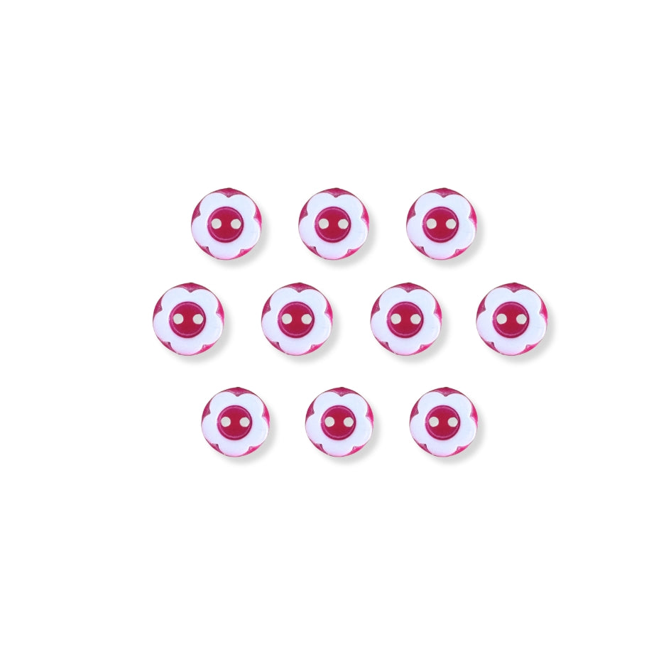 Botón Plastico Flor (5 u) (dif.colores)