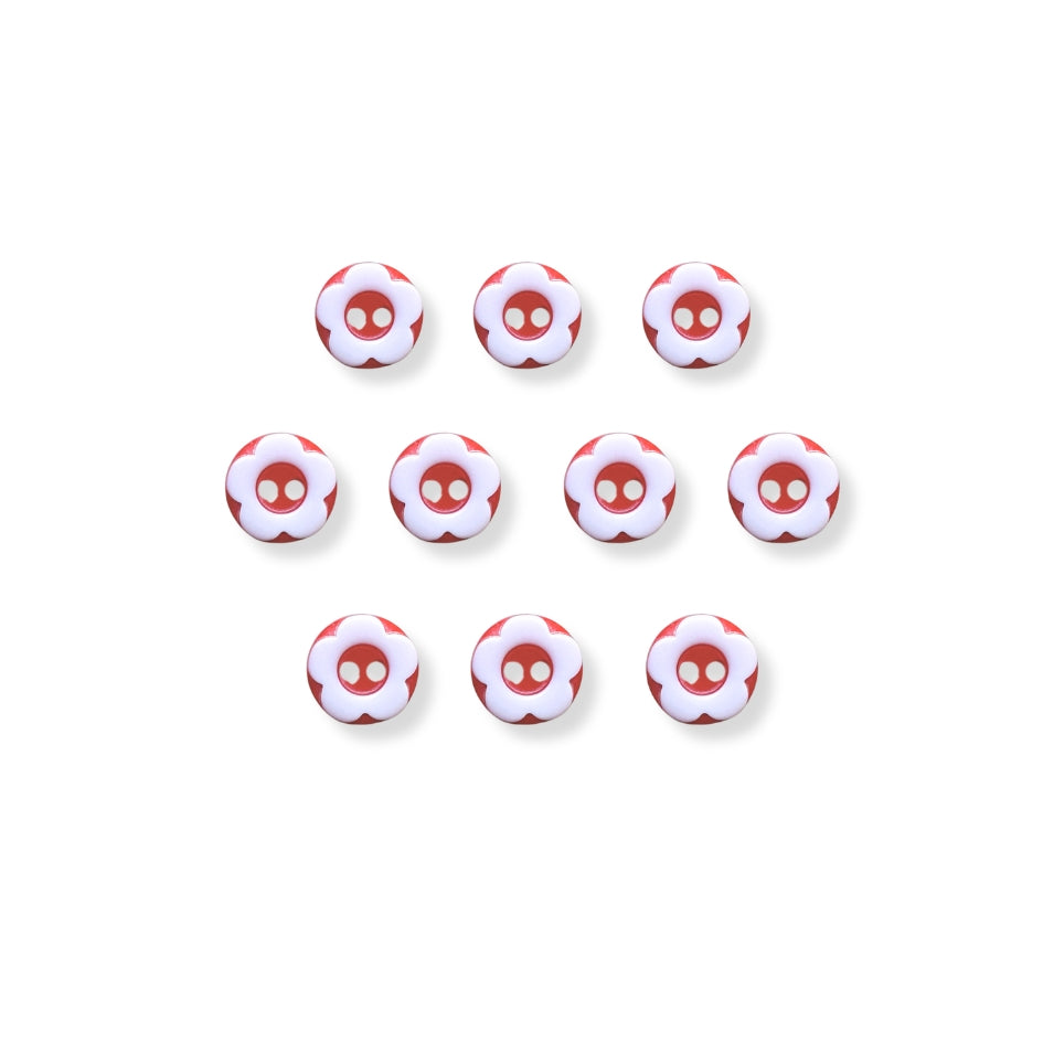 Botón Plastico Flor (5 u) (dif.colores)