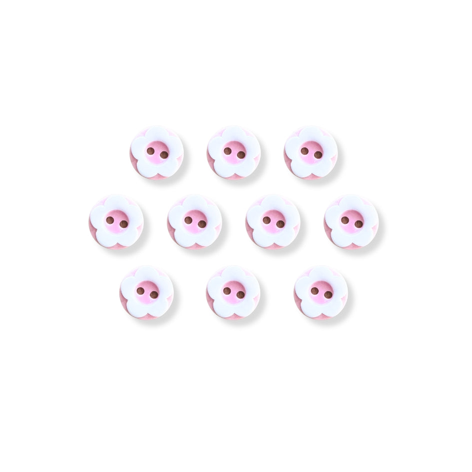 Botón Plastico Flor (5 u) (dif.colores)