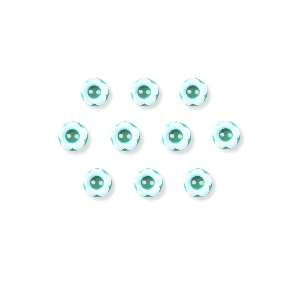 Botón Plastico Flor (5 u) (dif.colores)