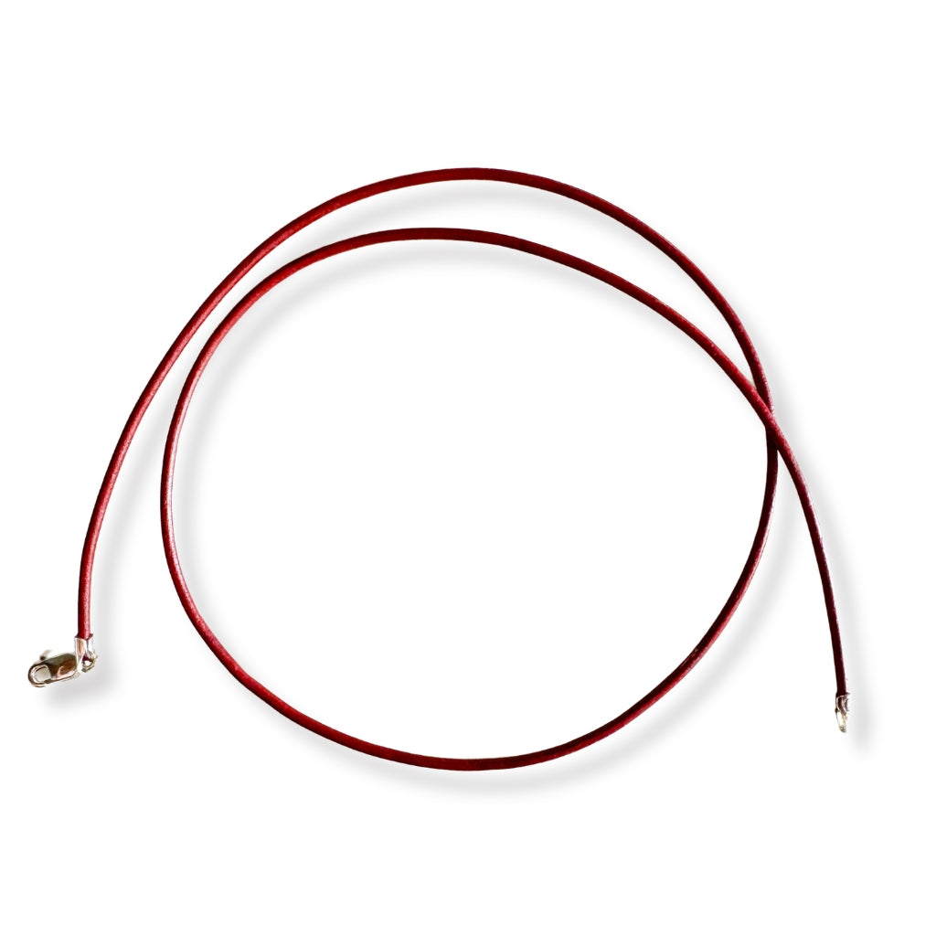 Collar de cuero c/ terminales (dif. colores)