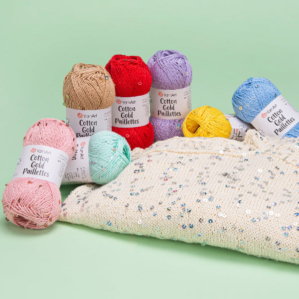 Cotton Gold Paillette - Yarn Art