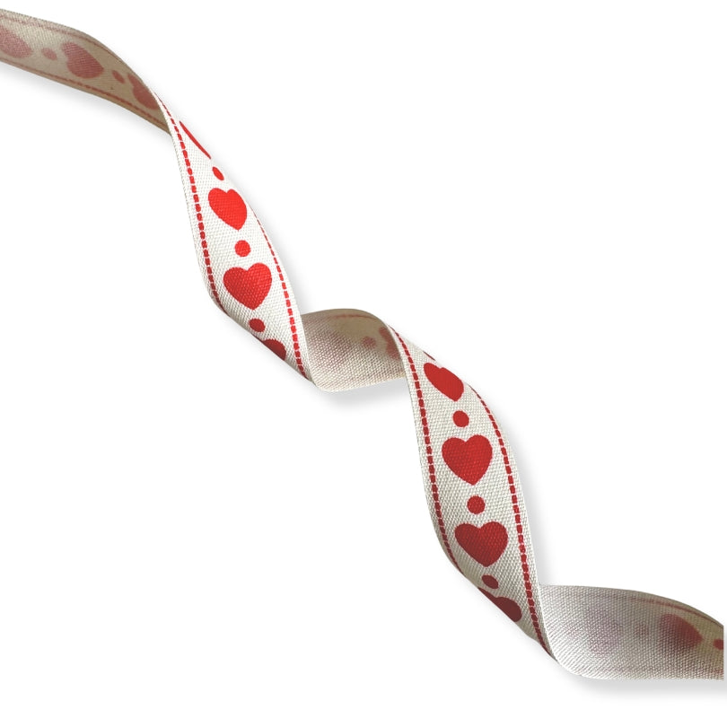Cinta Algodón Corazón