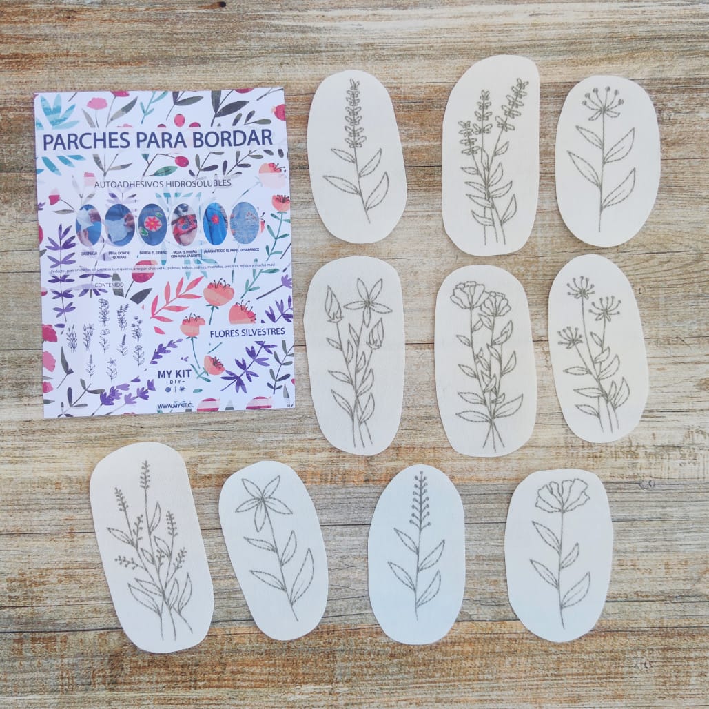 Set de Parches bordado Flores Silvestres (MY KIT)