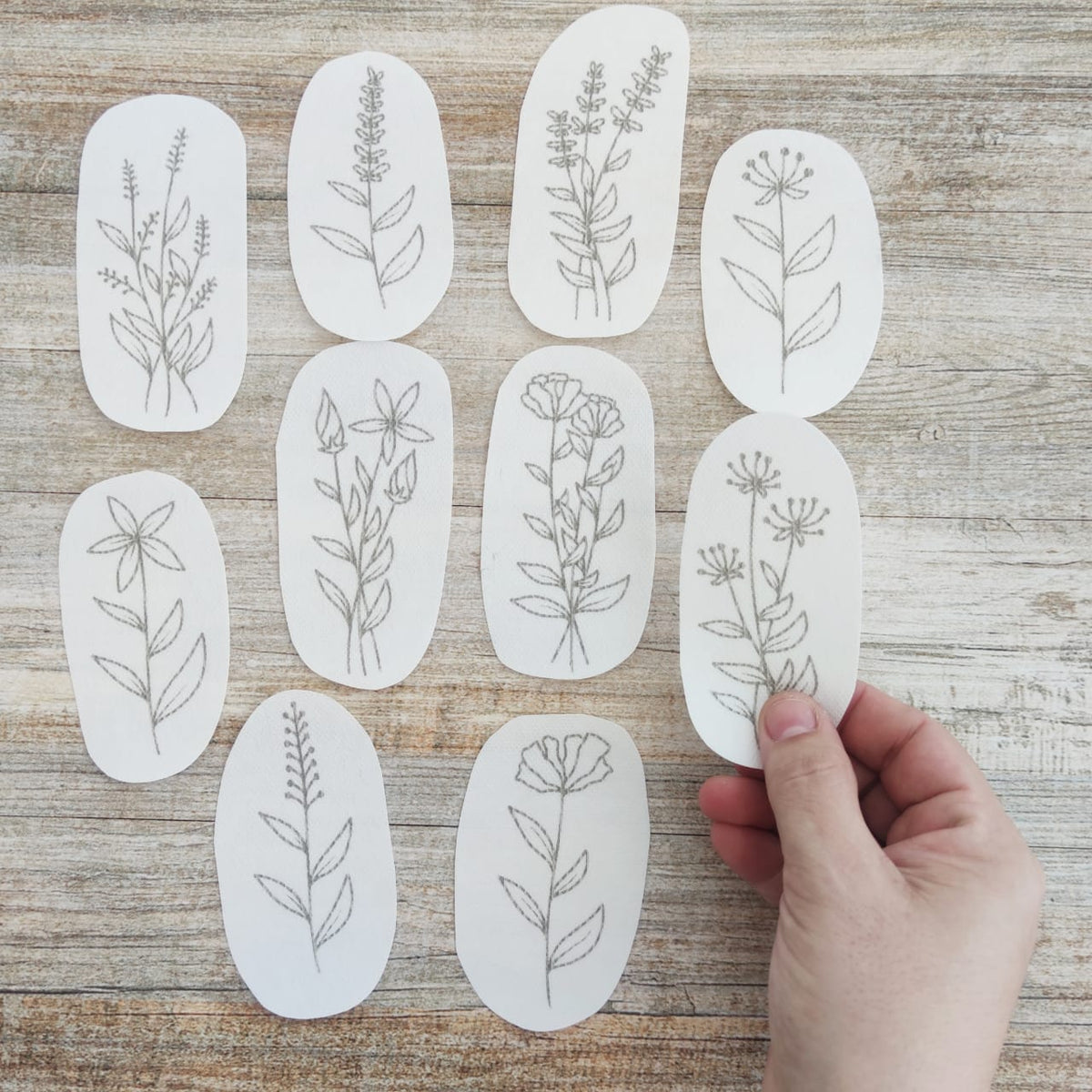 Set de Parches bordado Flores Silvestres (MY KIT)