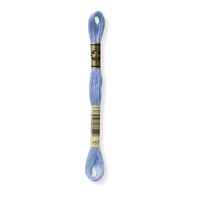 Hilo Bordar Mouliné 117 DMC (Azules)