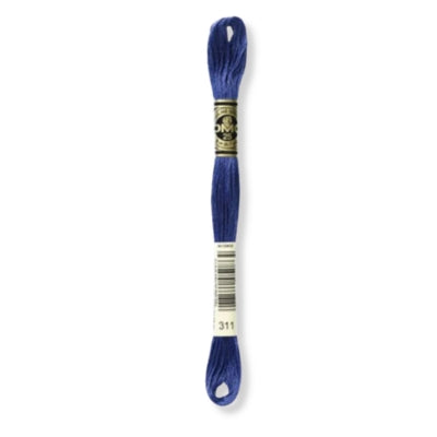 Hilo Bordar Mouliné 117 DMC (Azules)