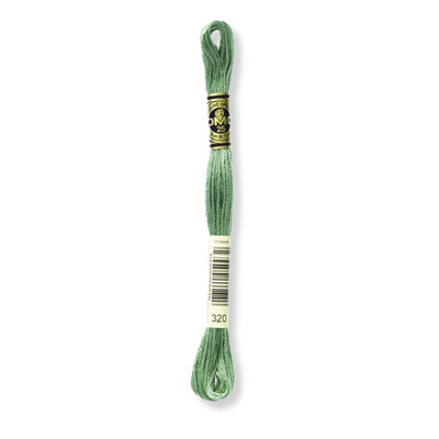 Hilo Bordar Mouliné 117 DMC (Verdes)