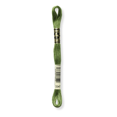 Hilo Bordar Mouliné 117 DMC (Verdes)