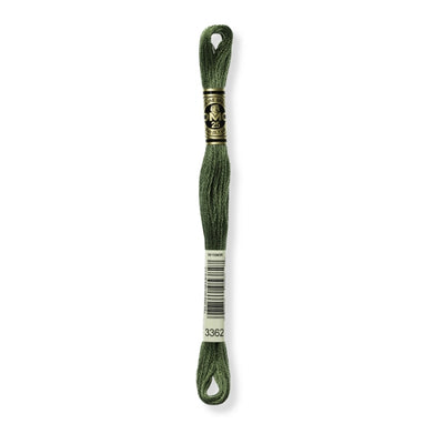 Hilo Bordar Mouliné 117 DMC (Verdes)