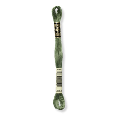 Hilo Bordar Mouliné 117 DMC (Verdes)