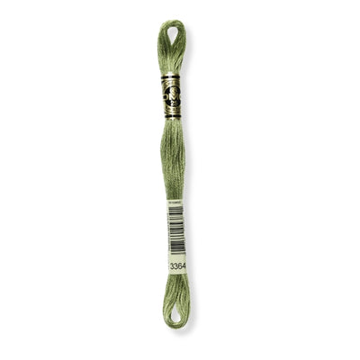 Hilo Bordar Mouliné 117 DMC (Verdes)