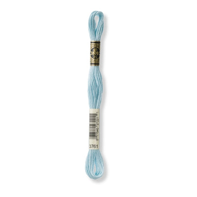 Hilo Bordar Mouliné 117 DMC (Azules)