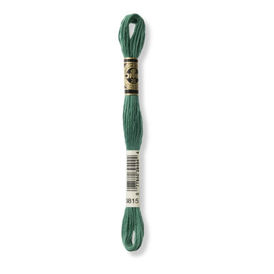 Hilo Bordar Mouliné 117 DMC (Verdes)