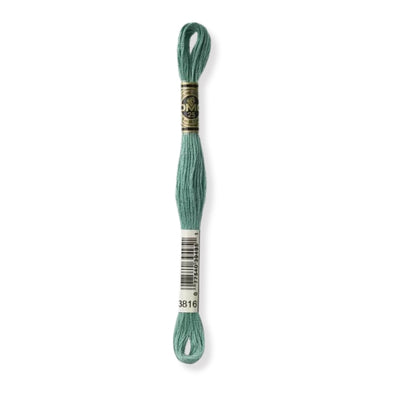 Hilo Bordar Mouliné 117 DMC (Verdes)