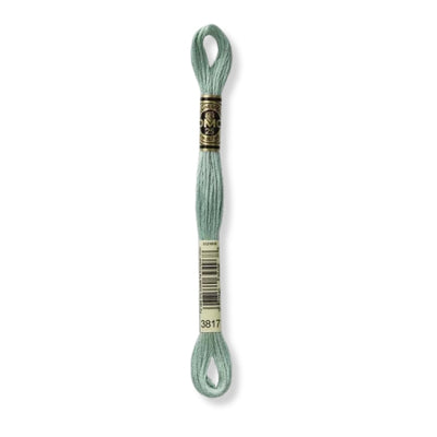Hilo Bordar Mouliné 117 DMC (Verdes)
