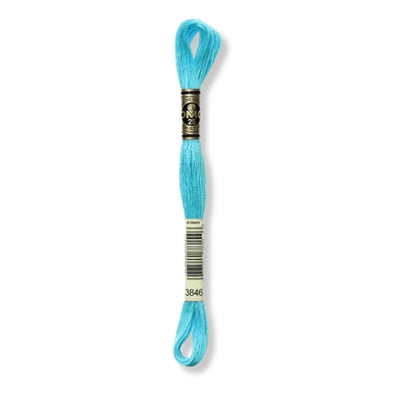 Hilo Bordar Mouliné 117 DMC (Azules)