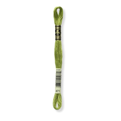 Hilo Bordar Mouliné 117 DMC (Verdes)