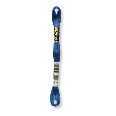 Hilo Bordar Mouliné 117 DMC (Azules)