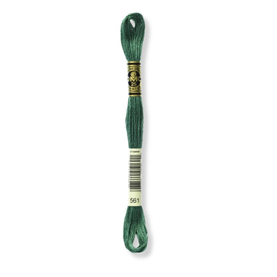 Hilo Bordar Mouliné 117 DMC (Verdes)