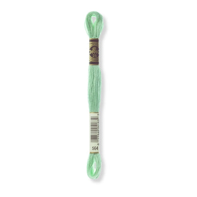 Hilo Bordar Mouliné 117 DMC (Verdes)