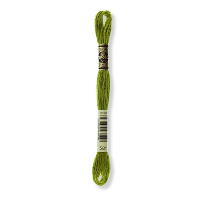Hilo Bordar Mouliné 117 DMC (Verdes)