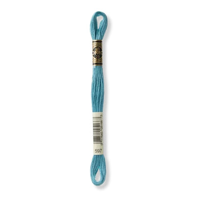 Hilo Bordar Mouliné 117 DMC (Azules)
