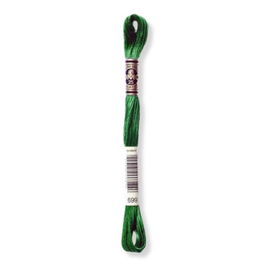 Hilo Bordar Mouliné 117 DMC (Verdes)