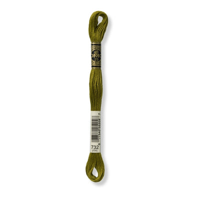 Hilo Bordar Mouliné 117 DMC (Verdes)