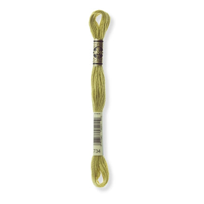 Hilo Bordar Mouliné 117 DMC (Verdes)