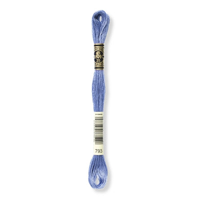 Hilo Bordar Mouliné 117 DMC (Azules)