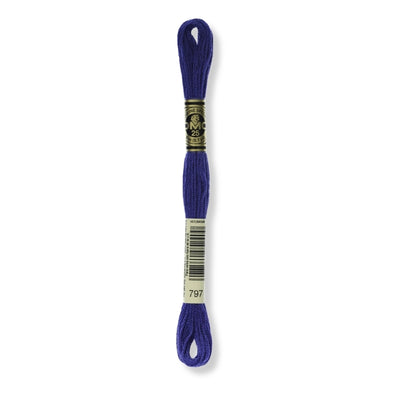 Hilo Bordar Mouliné 117 DMC (Azules)