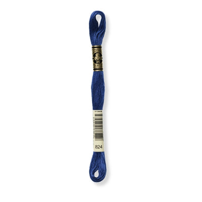 Hilo Bordar Mouliné 117 DMC (Azules)