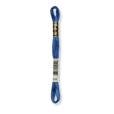 Hilo Bordar Mouliné 117 DMC (Azules)