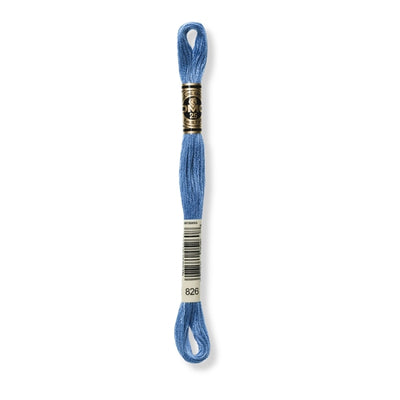 Hilo Bordar Mouliné 117 DMC (Azules)
