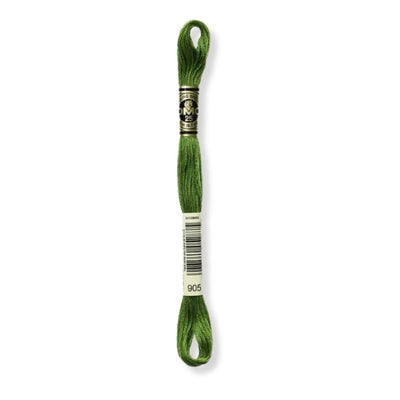 Hilo Bordar Mouliné 117 DMC (Verdes)