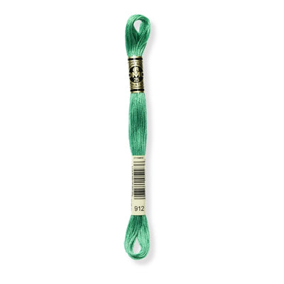 Hilo Bordar Mouliné 117 DMC (Verdes)