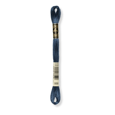 Hilo Bordar Mouliné 117 DMC (Azules)