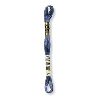 Hilo Bordar Mouliné 117 DMC (Azules)