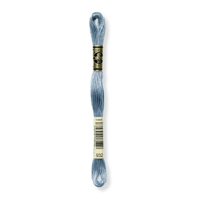Hilo Bordar Mouliné 117 DMC (Azules)
