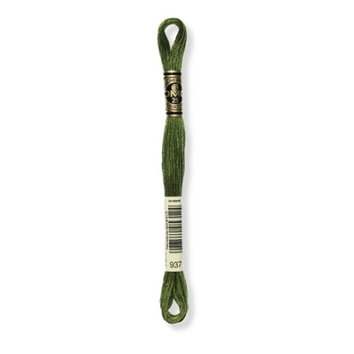 Hilo Bordar Mouliné 117 DMC (Verdes)
