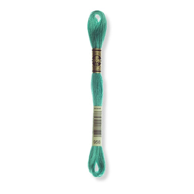 Hilo Bordar Mouliné 117 DMC (Verdes)