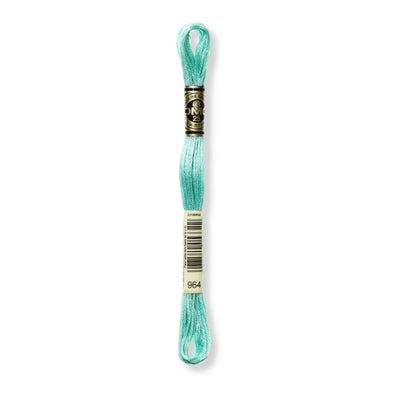 Hilo Bordar Mouliné 117 DMC (Verdes)