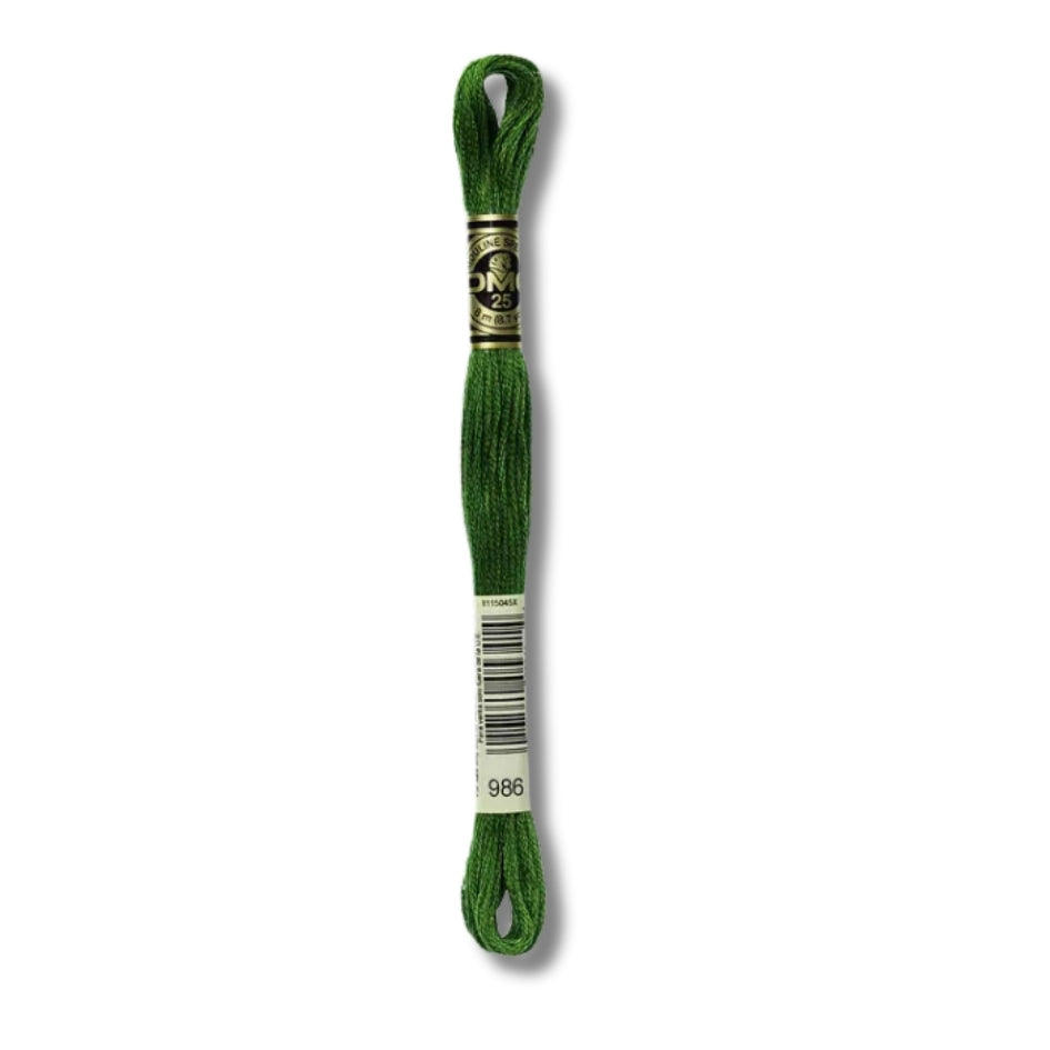 Hilo Bordar Mouliné 117 DMC (Verdes)