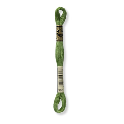 Hilo Bordar Mouliné 117 DMC (Verdes)