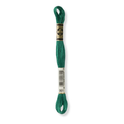 Hilo Bordar Mouliné 117 DMC (Verdes)
