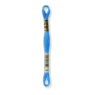 Hilo Bordar Mouliné 117 DMC (Azules)
